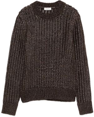 Peserico Open-Knit Jumper - Brown