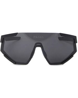 Prada Linea Rossa Lunettes De Soleil À Monture Géométrique - Grey