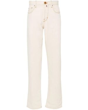 Jacob Cohen 'Harrison' 5-Pocket Straight Jeans - White