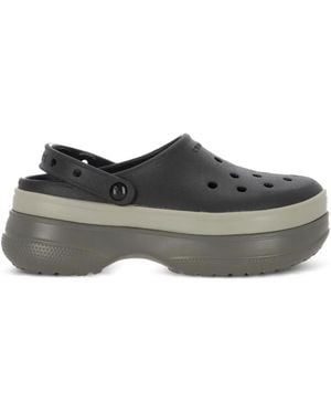 Crocs™ Slingback Slip-On Sneakers Met Plateauzool - Grijs