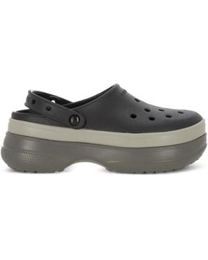 Crocs™ Slingback Platform Slip-On - Gray
