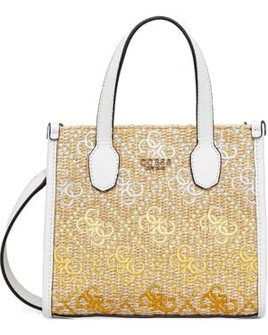 Guess Mini Silvana Tote Bag - Natural