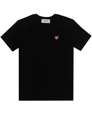 PELO FOUNDATION T-Shirt Con Applicazione A Forma Di Cane - Nero