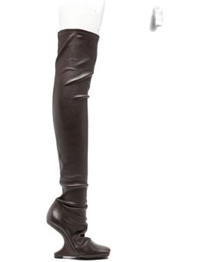 Rick Owens Sculpted-heel over-the-knee boots - Weiß