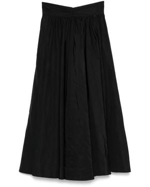 Nissa A-Line Midi Skirt - Black