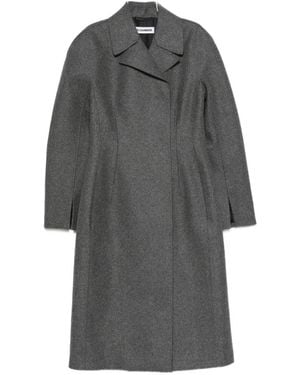 Jil Sander Double-Breasted Wool Coat - Grey