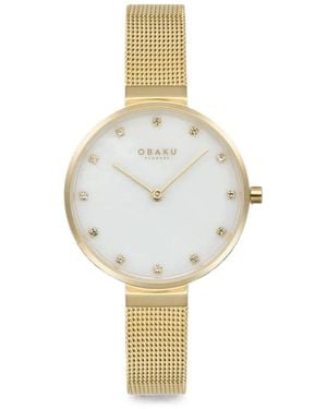 Obaku Mesh-Strap 30Mm Watch - Metallic
