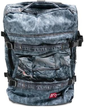 Eastpak Denim-Effect Wheeled Holdall - Blue