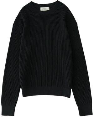 Studio Nicholson Arda Ribbed-Knit Jumper - Black