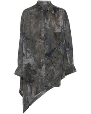 Ziggy Chen Camicia Con Stampa - Nero
