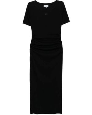 Ganni Ribbed Dress - Black