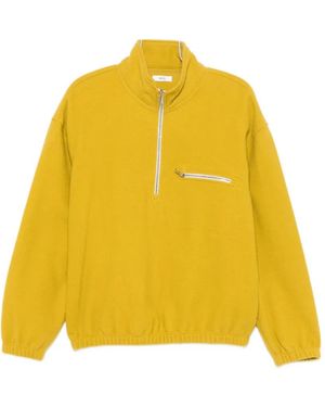 Rier Zip-Fastening Fleece Sweatshirt - Yellow