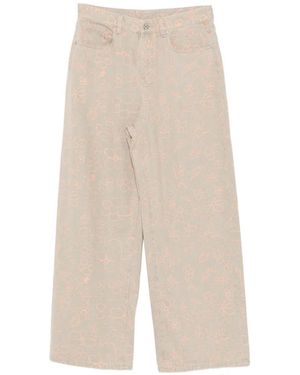 JNBY Floral-Print Jeans - White