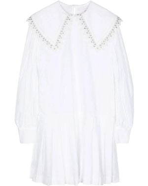 Charles Jeffrey Babydoll Minikleid - Weiß
