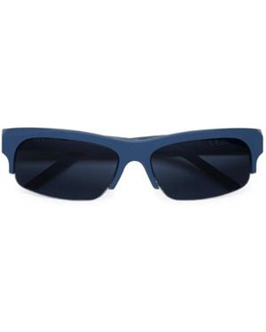 Retrosuperfuture Lunettes De Soleil Scatto À Monture Rectangulaire - Bleu