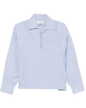 Psophia Spread-Collar Long-Sleeve Shirt - Blue