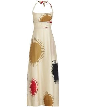 Osklen Amarração Sol Claro Kleid - Natur
