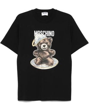 Moschino Camiseta con estampado Teddy Bear - Negro
