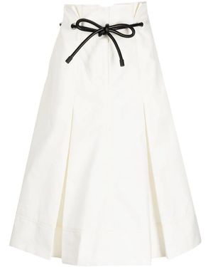 3.1 Phillip Lim Origami High-Waisted Midi Skirt - White