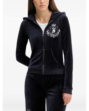 Juicy Couture Sudadera con capucha y cremallera - Negro