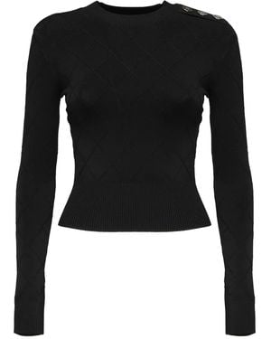 Marciano Button-Detail Jumper - Black