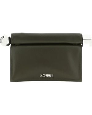 Jacquemus La Pochette Rond Carré Clutch - グレー