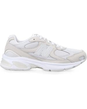 Comme des Garçons Panelled Lace-Up Trainers - White