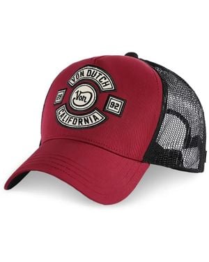 Von Dutch Casquette En Résille À Patch Logo - Red