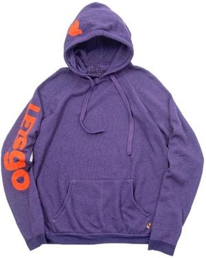 Freecity Text-Print Hoodie - Purple