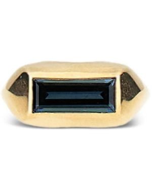 Aliita 9Kt Gelbgoldring Mit Geometrischer Form - Blau