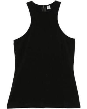 TOTEME Deep Curve Tank Top - Black