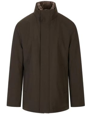 Montecore High-Neck Padded Jacket - Brown
