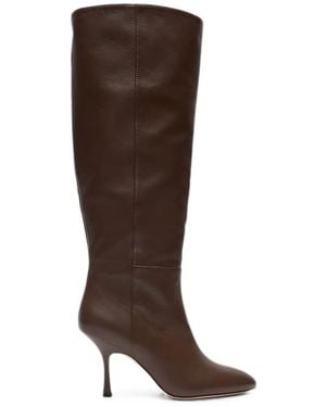 Stuart Weitzman Madison Leather Knee-High Boots - Brown