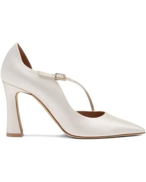Malone Souliers Bettina Buckle Court Shoes - White