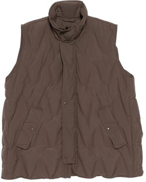 JNBY Stand-Collar Vest - Brown