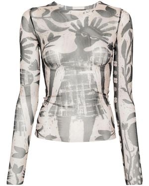 BOTTER T-Shirt À Imprimé Graphique - Neutre