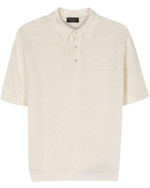 Dell'Oglio Open-Knit Polo Shirt - White