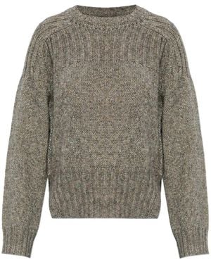 Munthe Ribbed Knit Jumper - Grey