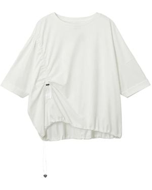 Izzue Drawstring-Detail T-Shirt - White