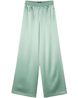 Gianluca Capannolo Antonella Satin Finish Palazzo Pants - Green
