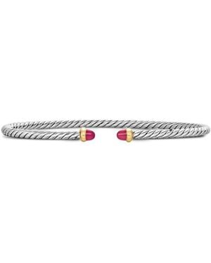 David Yurman Micro Cable Flex Bracelet - White