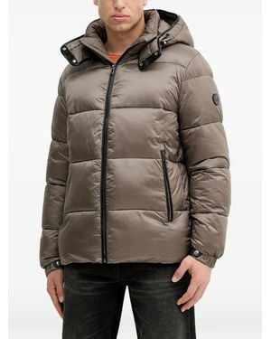 Joop! Ambro Hooded Puffer Jacket - Brown