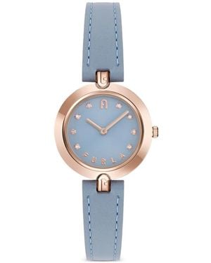 Furla Logo Links 28Mm Watch - Blue