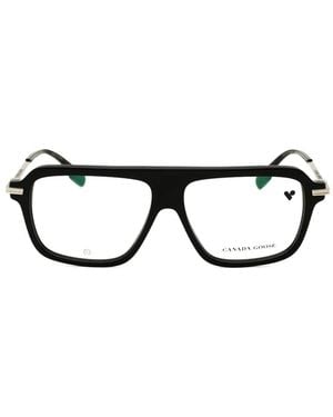 Canada Goose Rectangle-Frame Glasses - Black