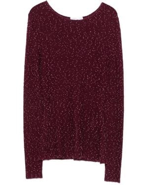 Gabriela Hearst Knitted Shimmer Top - Purple