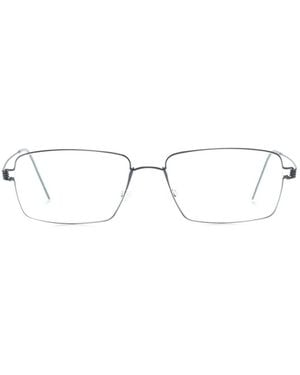 Lindberg Tim Rectangle-Frame Glasses - Blue