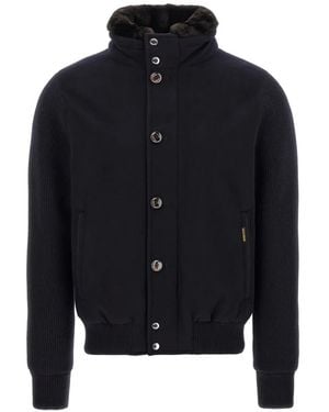 Moorer Levion Bomber Jacket - Blue