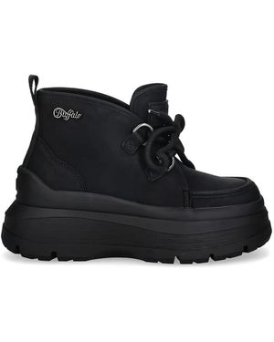 Buffalo Olympia Lace-Up Platform Boots - Black
