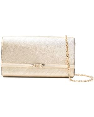 MICHAEL Michael Kors Large Chain-Strap Clutch Bag - Natural