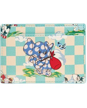 KENZO Leather Cardholder - Blue
